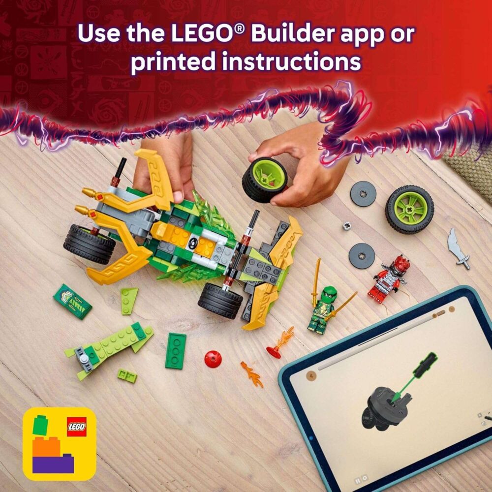 LEGO NINJAGO Lloyd's Pull-Back Race Car Toy - Image 7
