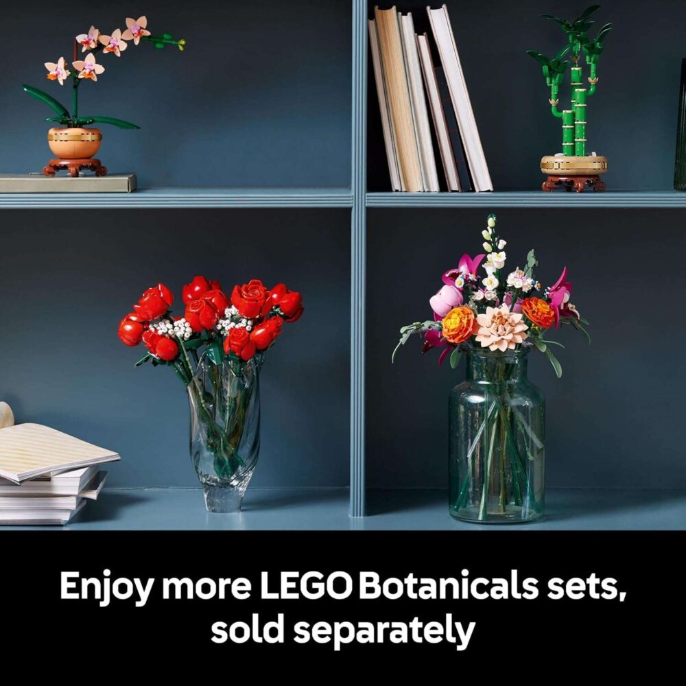 LEGO Botanicals Pretty Pink Flower Bouquet Building Set - Image 9