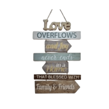 Motivational Wooden Decor - 7 Pcs Inspirational Quotes Wall Art