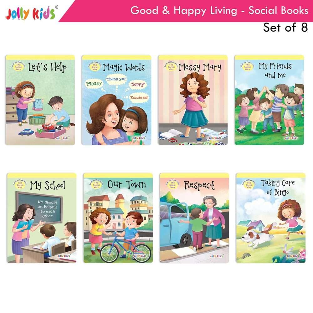 Jolly Kids - Good & Happy Living The Social Way Short Stories Books - Assorted - Image 2