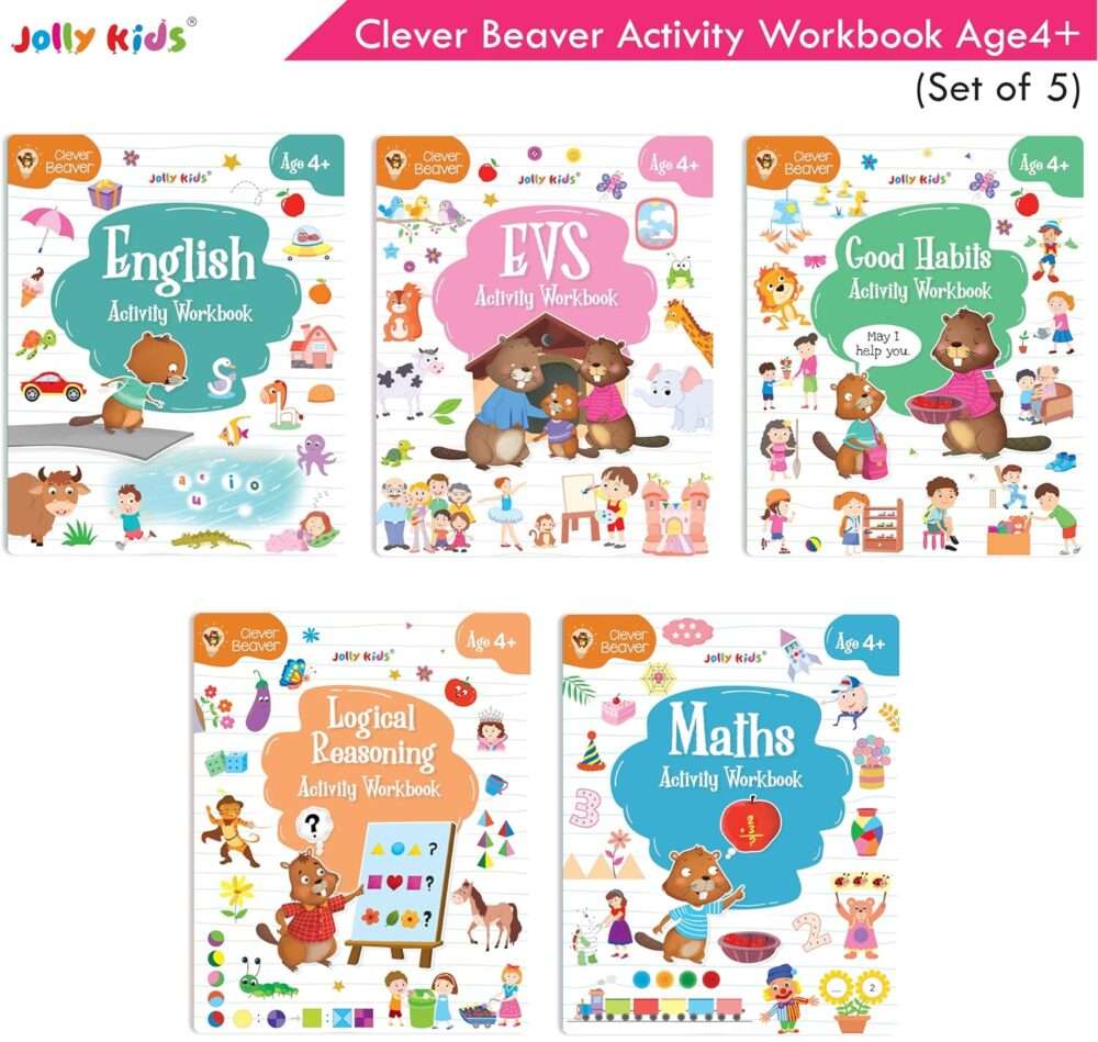 Jolly Kids - Clever Beaver Activities Workbooks - Ages 4+ - Image 2