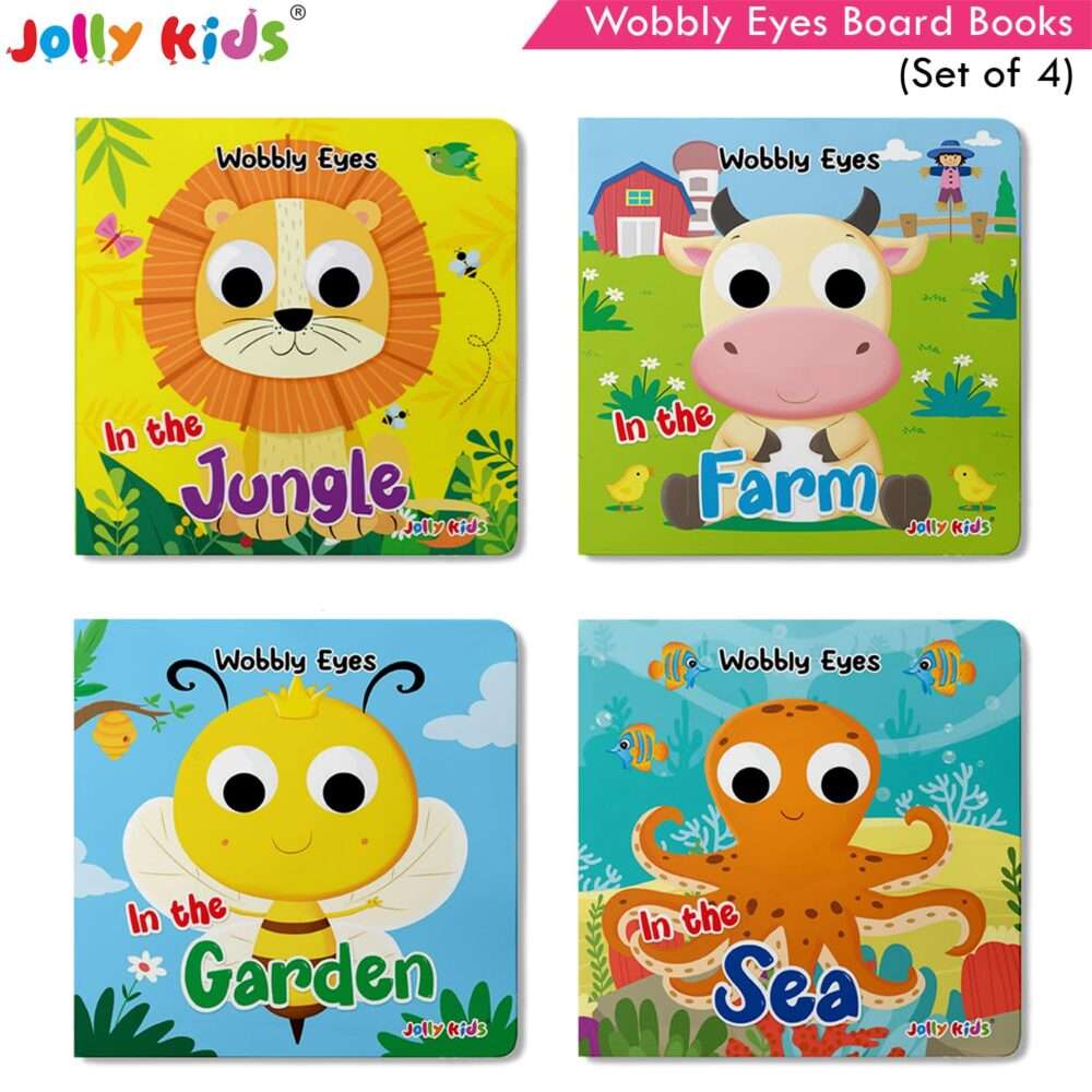 Jolly Kids - Wobbly Eyes Board Books - Assorted - Image 2
