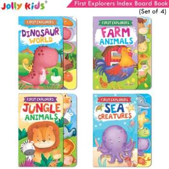 Jolly Kids - First Explorers Index Hardbound Board Book - Assorted