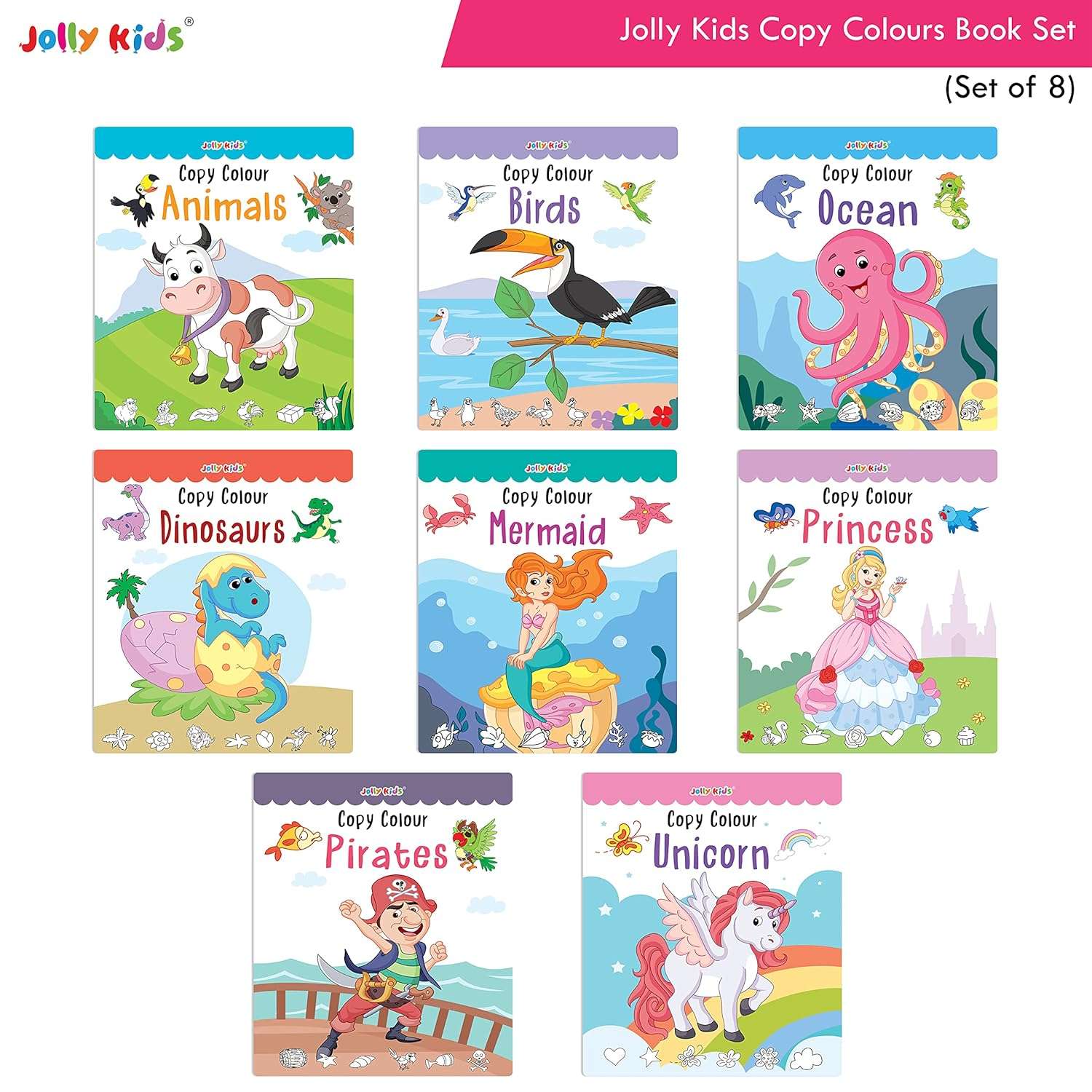 Jolly Kids - Copy Colour Theme Book - 32 Pages - Image 4