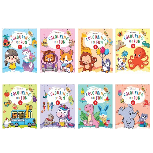 Jolly Kids - Colouring For Fun Book - Assorted
