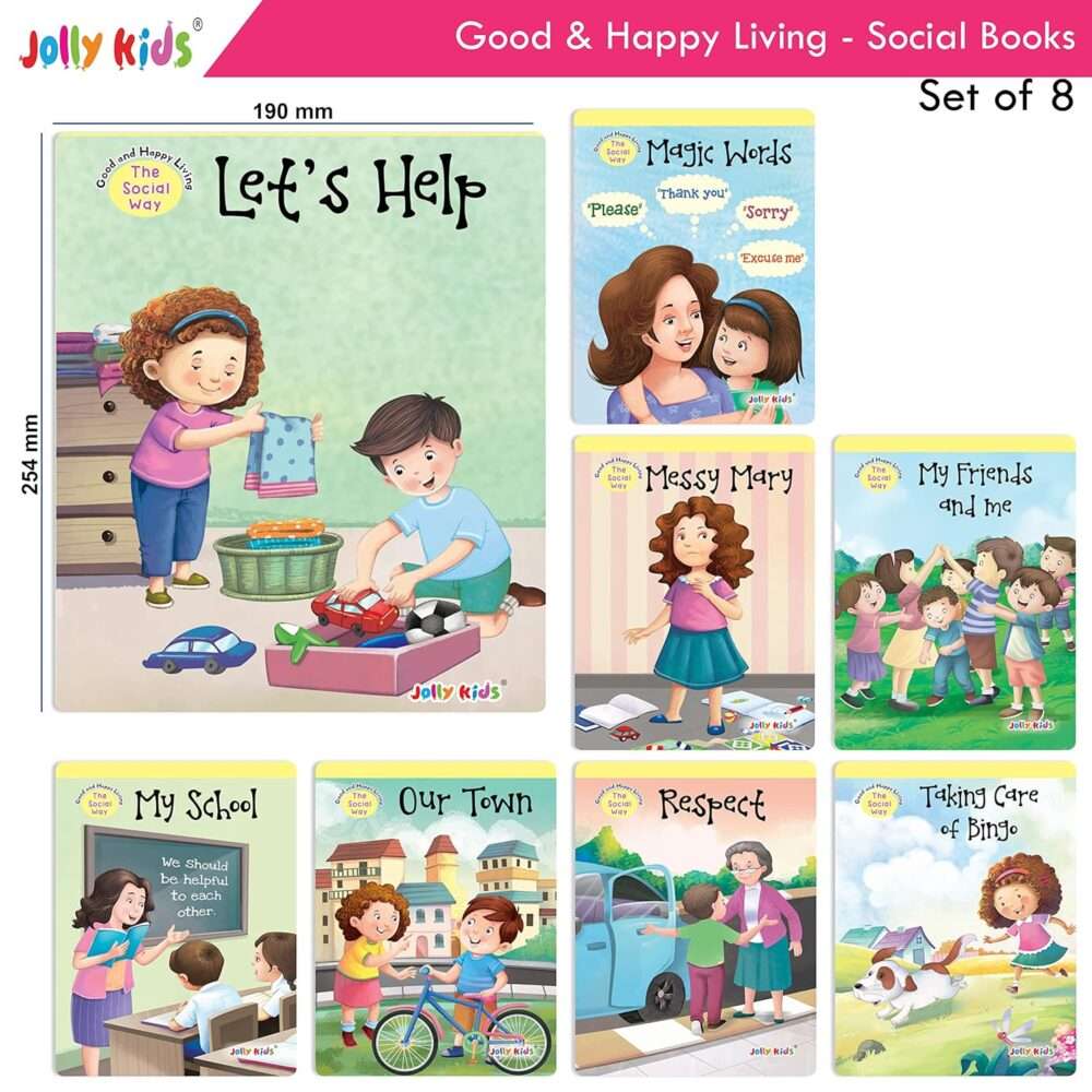 Jolly Kids - Good & Happy Living The Social Way Short Stories Books - Assorted - Image 3