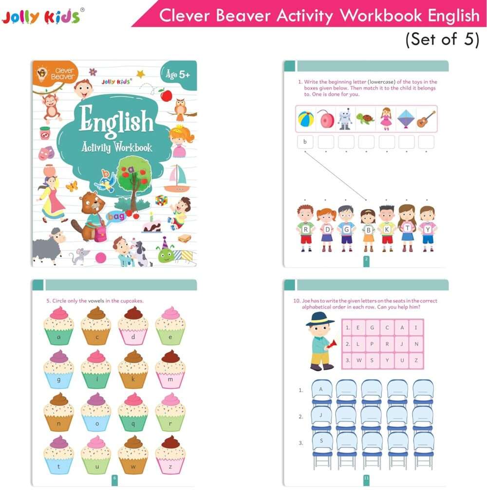 Jolly Kids - Clever Beaver Early Learning Activities Workbooks - Ages 5+ - Image 3