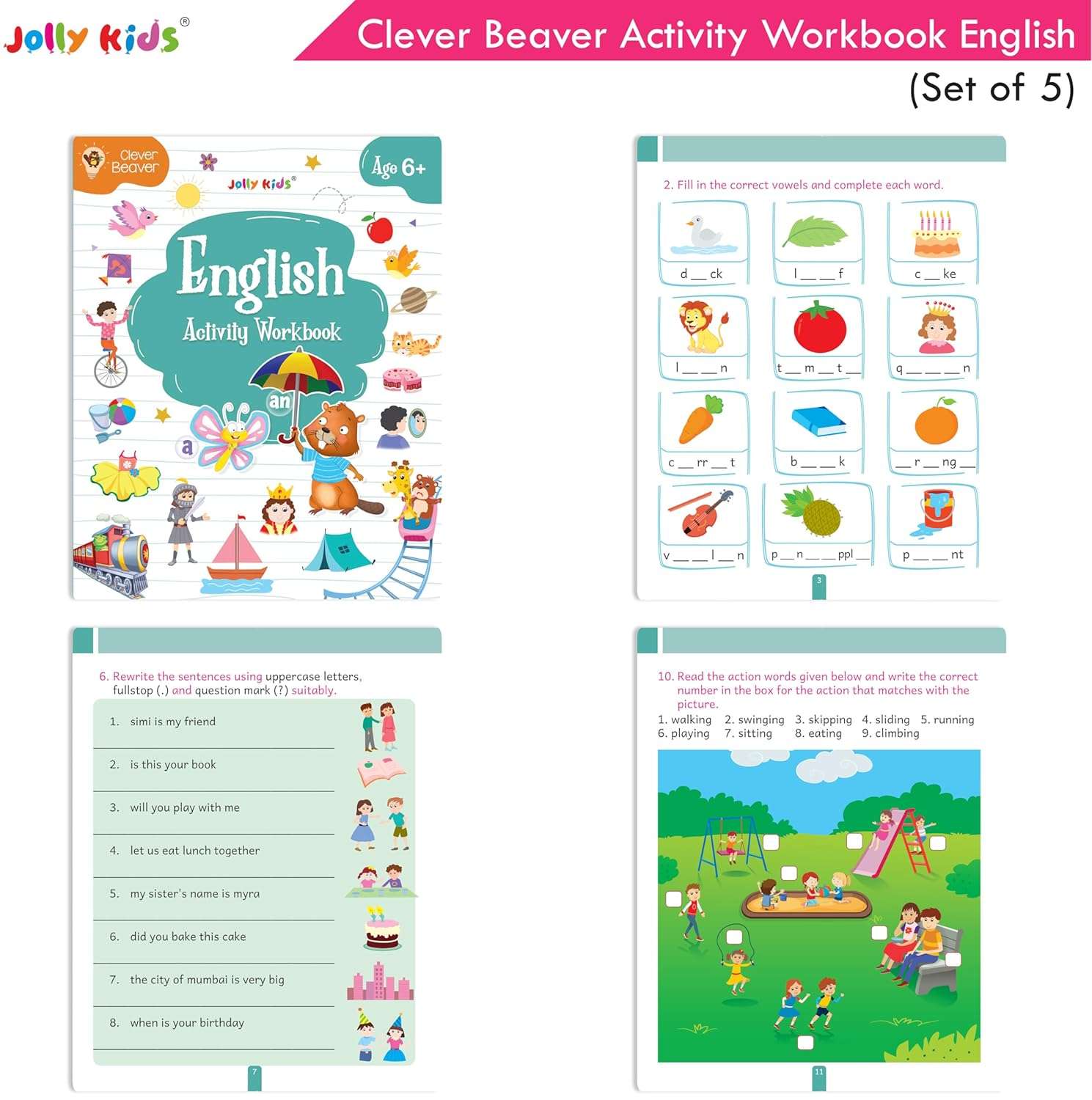 Jolly Kids - Clever Beaver Early Learning Activities Workbooks - Ages 6+ - Image 3