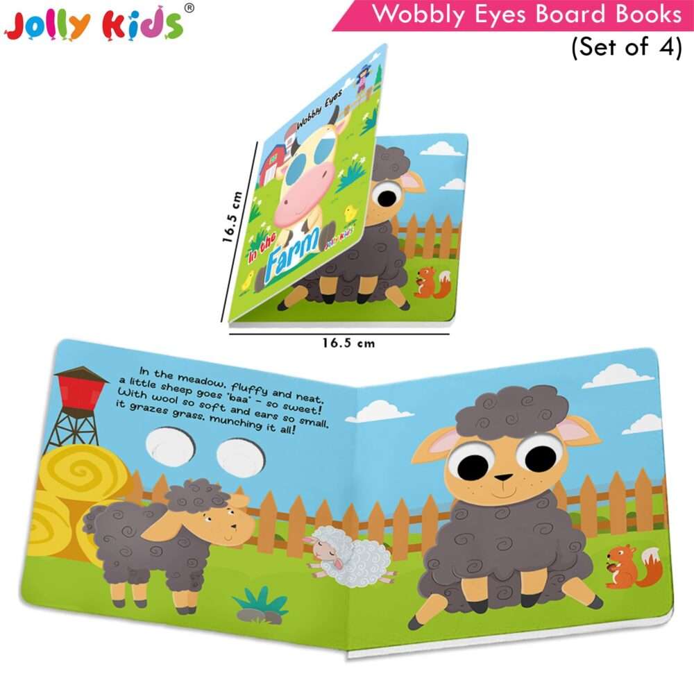 Jolly Kids - Wobbly Eyes Board Books - Assorted - Image 3
