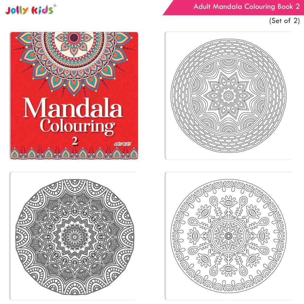 Jolly Kids - Adults Mandala Colouring Books - Assorted - Image 3