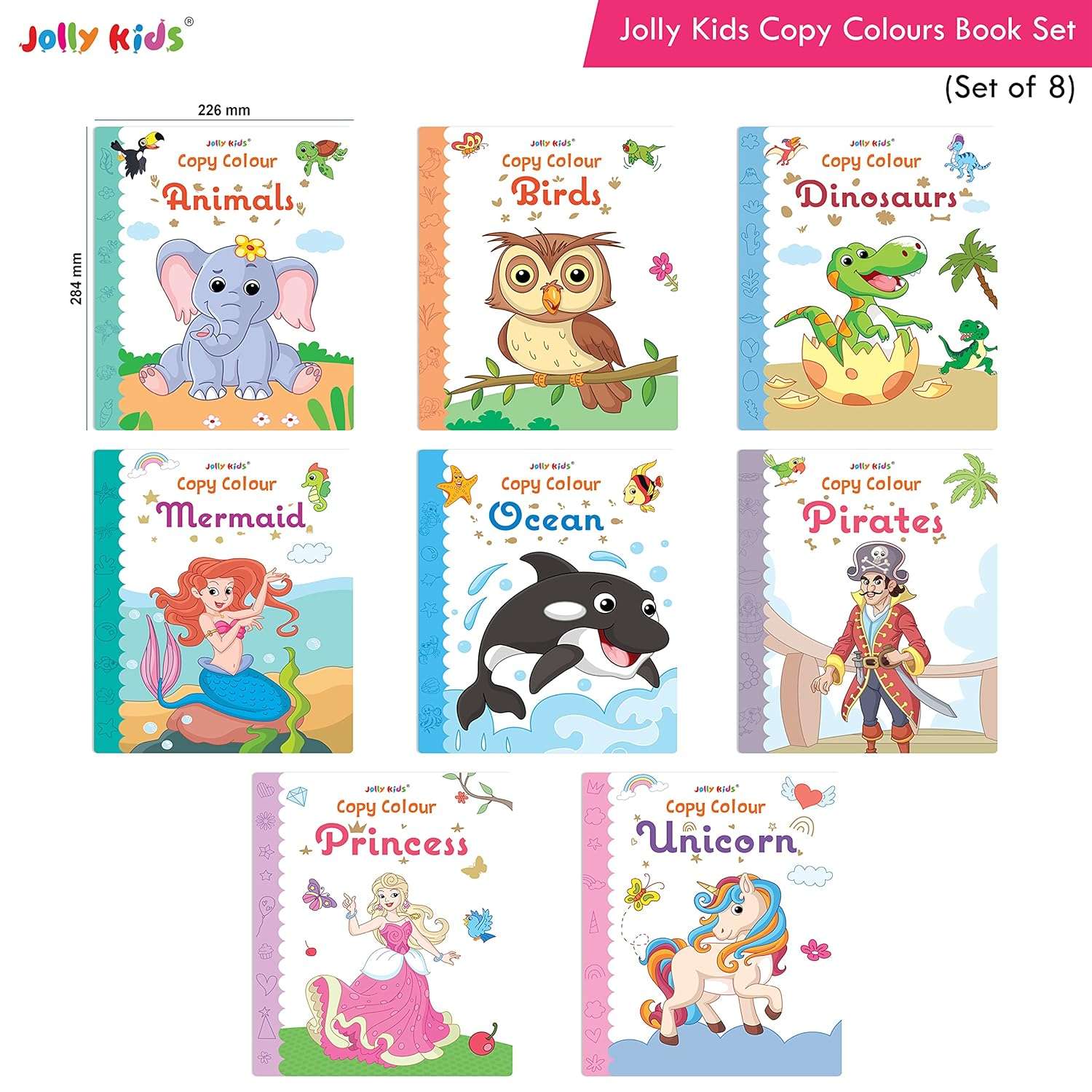 Jolly Kids - Copy Colour Theme Book - 32 Pages - Image 3