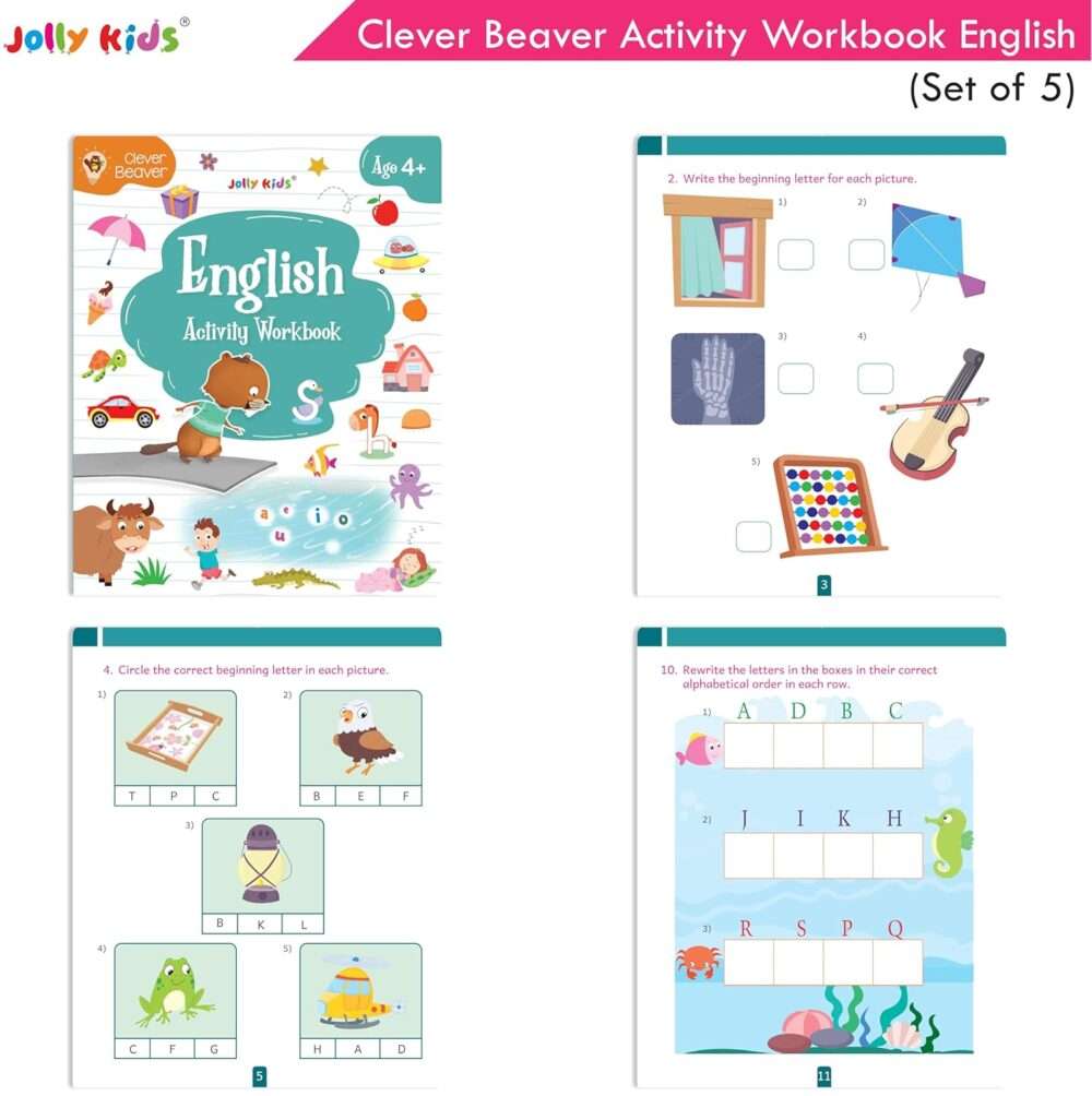 Jolly Kids - Clever Beaver Activities Workbooks - Ages 4+ - Image 4