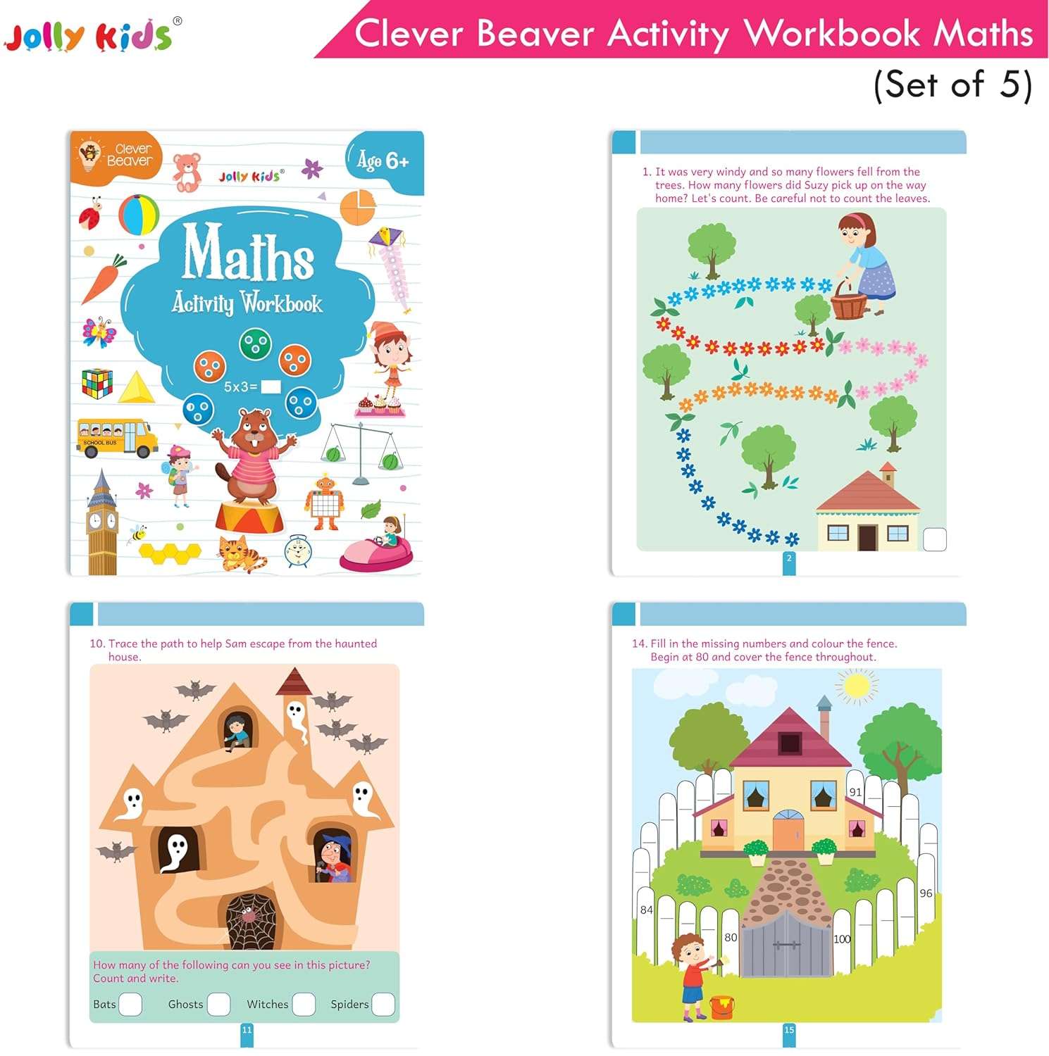 Jolly Kids - Clever Beaver Early Learning Activities Workbooks - Ages 6+ - Image 4