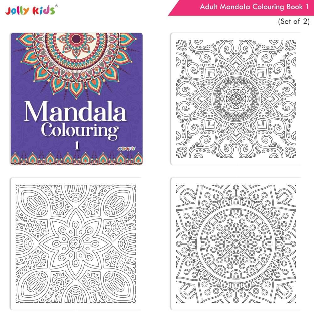 Jolly Kids - Adults Mandala Colouring Books - Assorted - Image 4