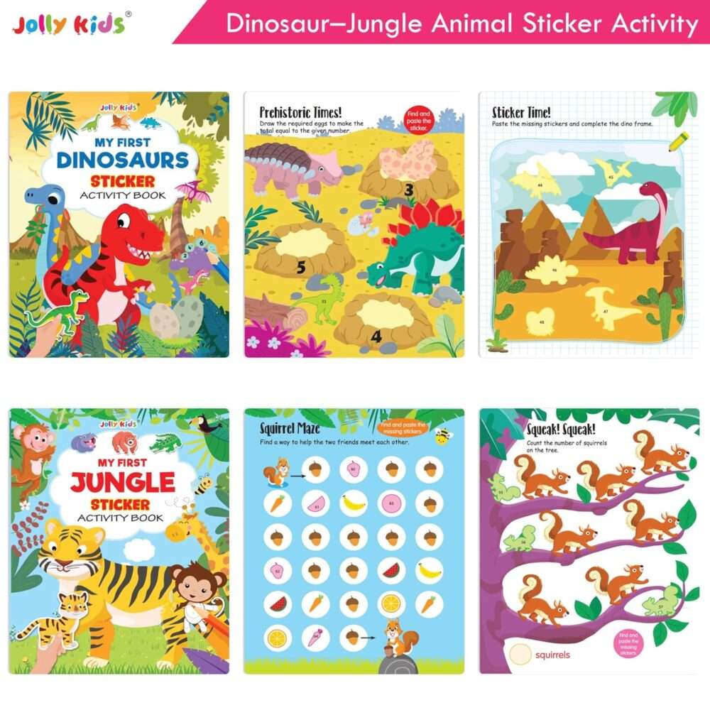 Jolly Kids - My First Sticker Activity Book - Assorted - Image 4