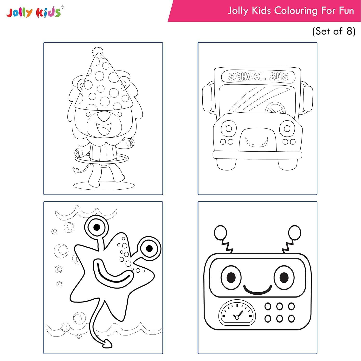 Jolly Kids - Colouring For Fun Book - Assorted - Image 11