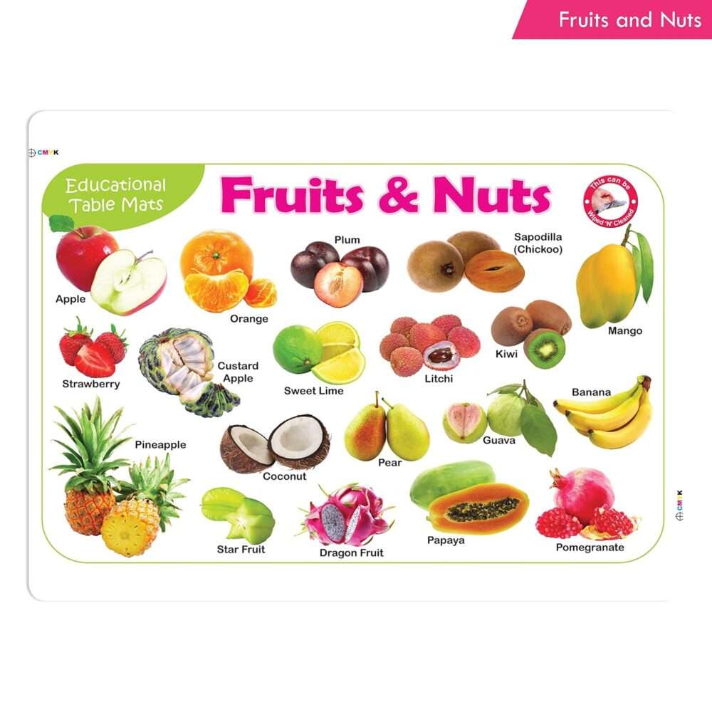 Jolly Kids - Picture Learning Educational Table Mat - Assorted - Image 6