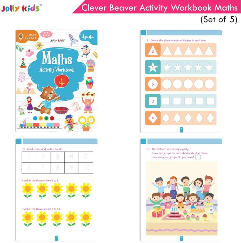 Jolly Kids - Clever Beaver Activities Workbooks - Ages 4+ - Image 6