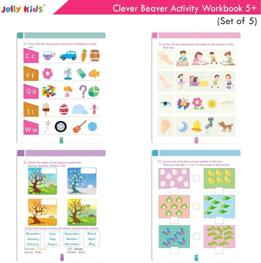 Jolly Kids - Clever Beaver Early Learning Activities Workbooks - Ages 5+ - Image 6