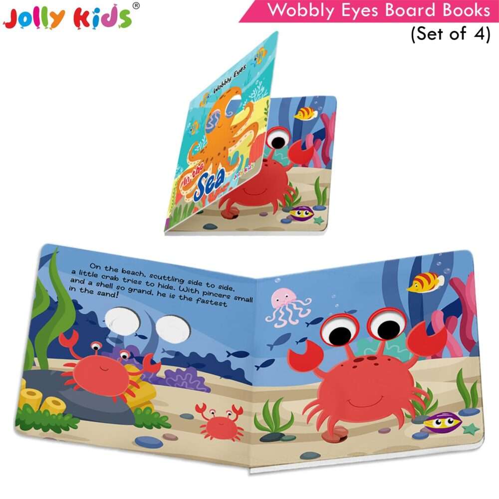 Jolly Kids - Wobbly Eyes Board Books - Assorted - Image 6