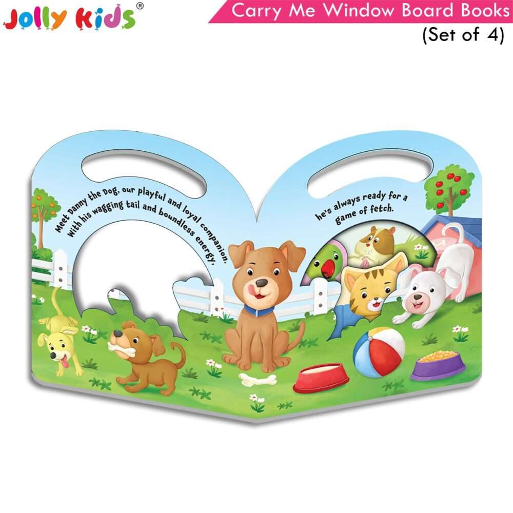 Jolly Kids - Carry Me Die-Cut Window Hardbound Picture Board Books - Assorted - Image 6