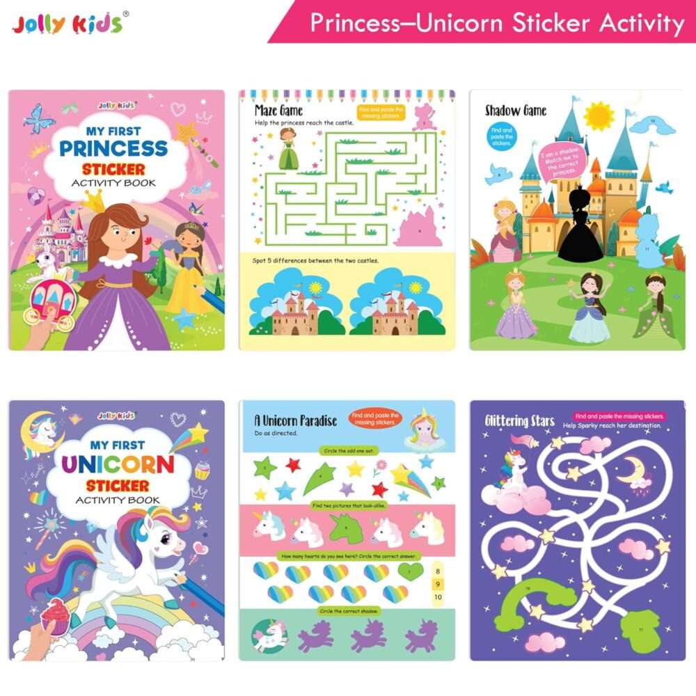Jolly Kids - My First Sticker Activity Book - Assorted - Image 6