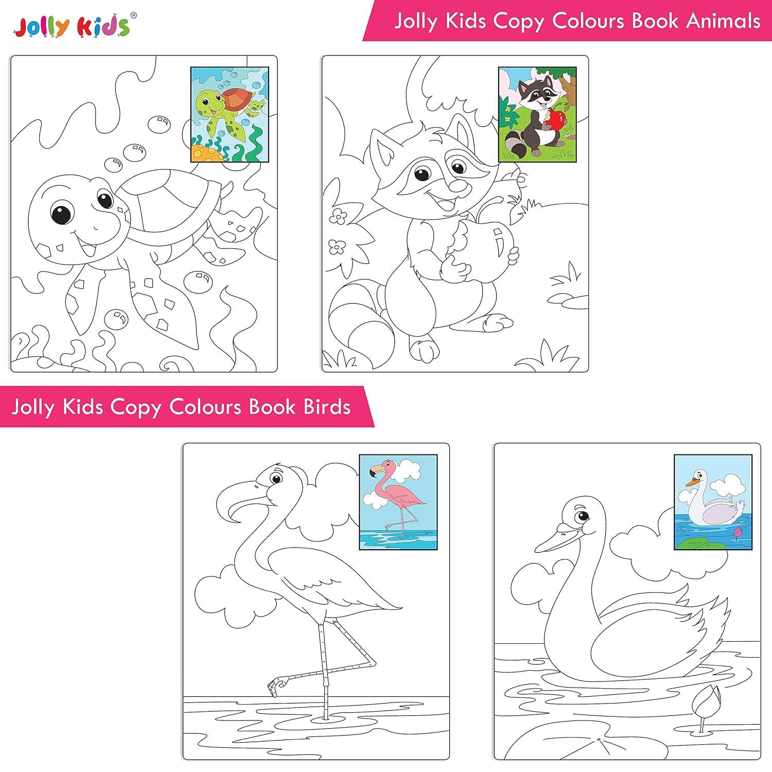 Jolly Kids - Copy Colour Book - 18 Pages - Image 6