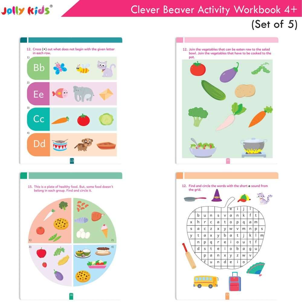 Jolly Kids - Clever Beaver Activities Workbooks - Ages 4+ - Image 7