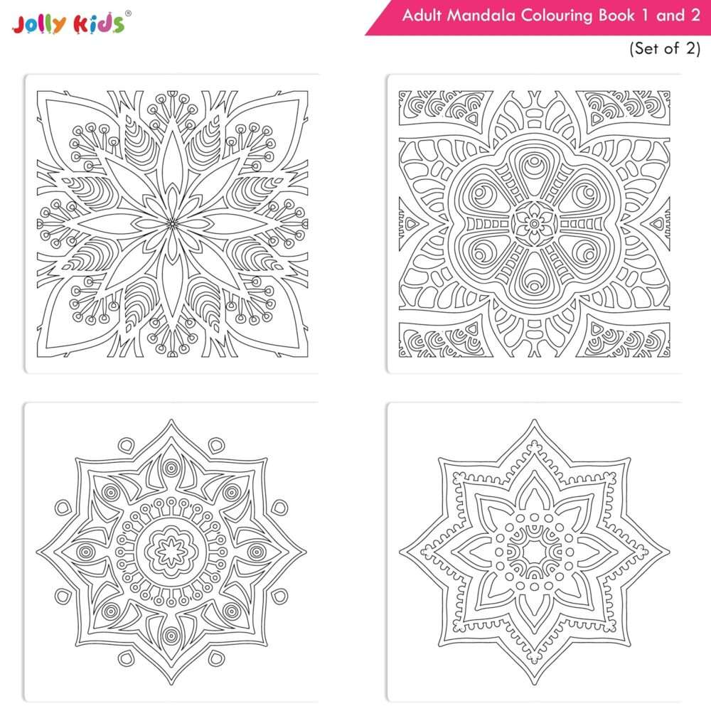 Jolly Kids - Adults Mandala Colouring Books - Assorted - Image 7