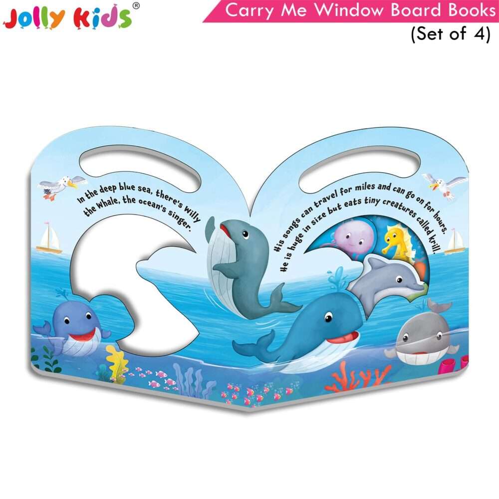 Jolly Kids - Carry Me Die-Cut Window Hardbound Picture Board Books - Assorted - Image 7