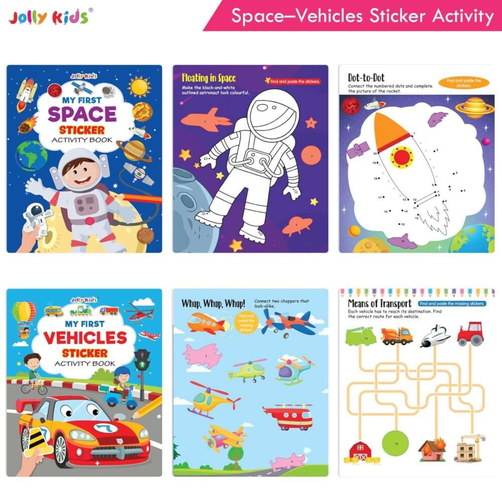 Jolly Kids - My First Sticker Activity Book - Assorted - Image 7