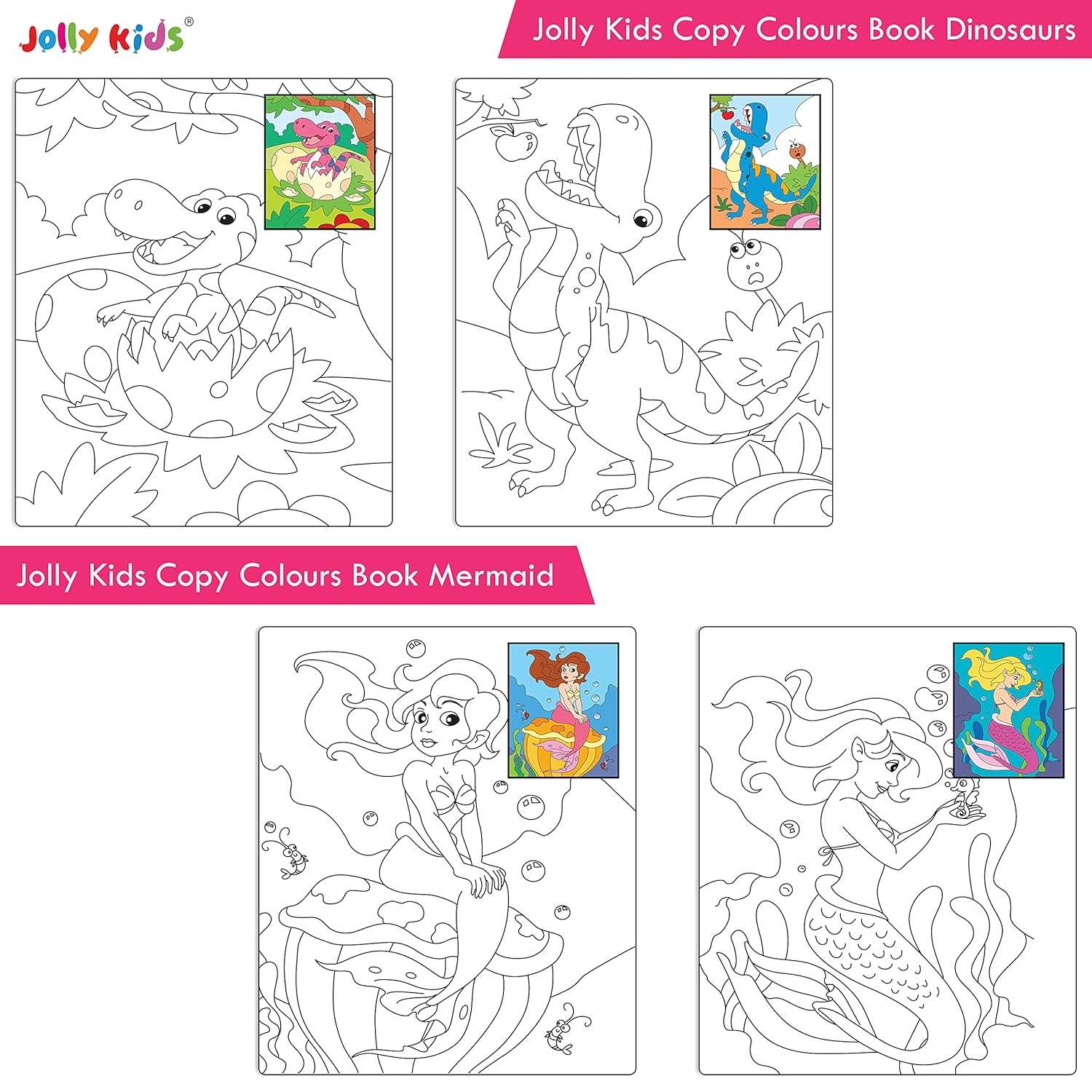Jolly Kids - Copy Colour Book - 18 Pages - Image 7