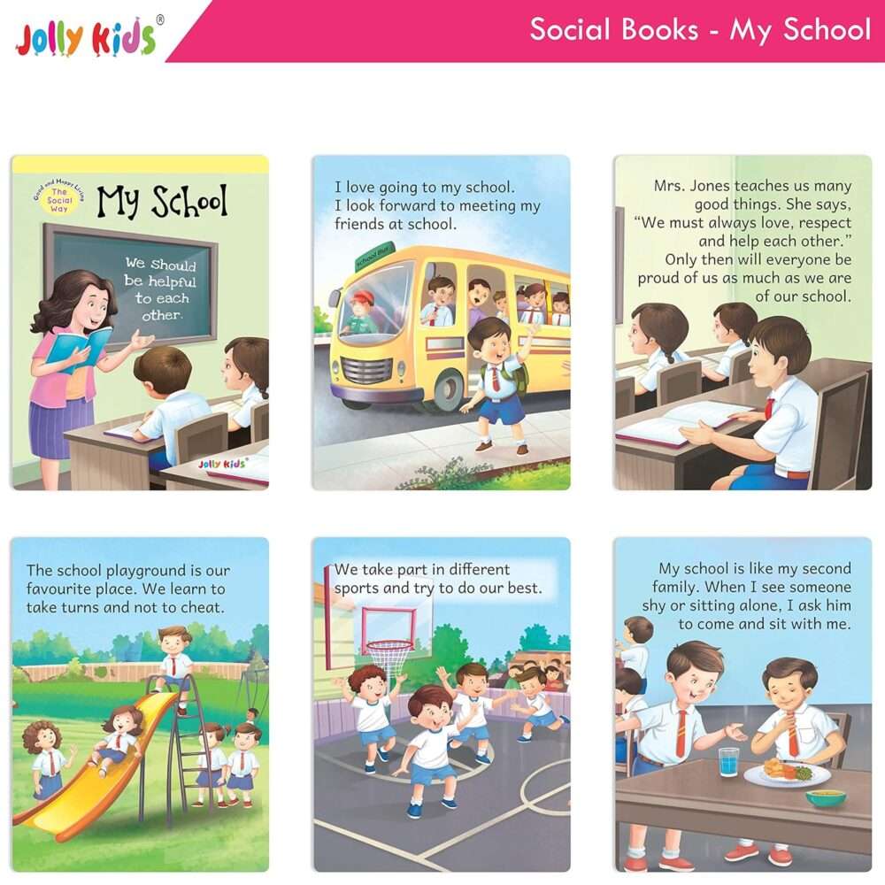Jolly Kids - Good & Happy Living The Social Way Short Stories Books - Assorted - Image 8