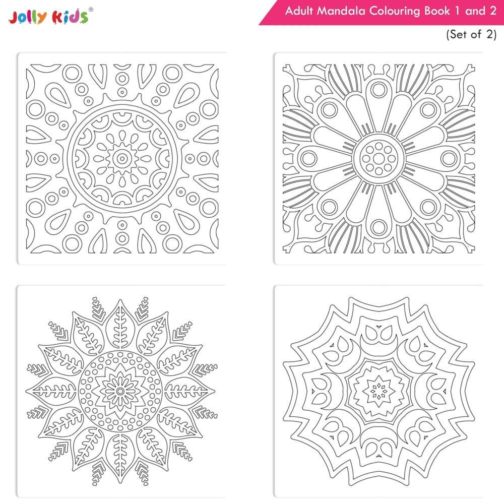 Jolly Kids - Adults Mandala Colouring Books - Assorted - Image 8