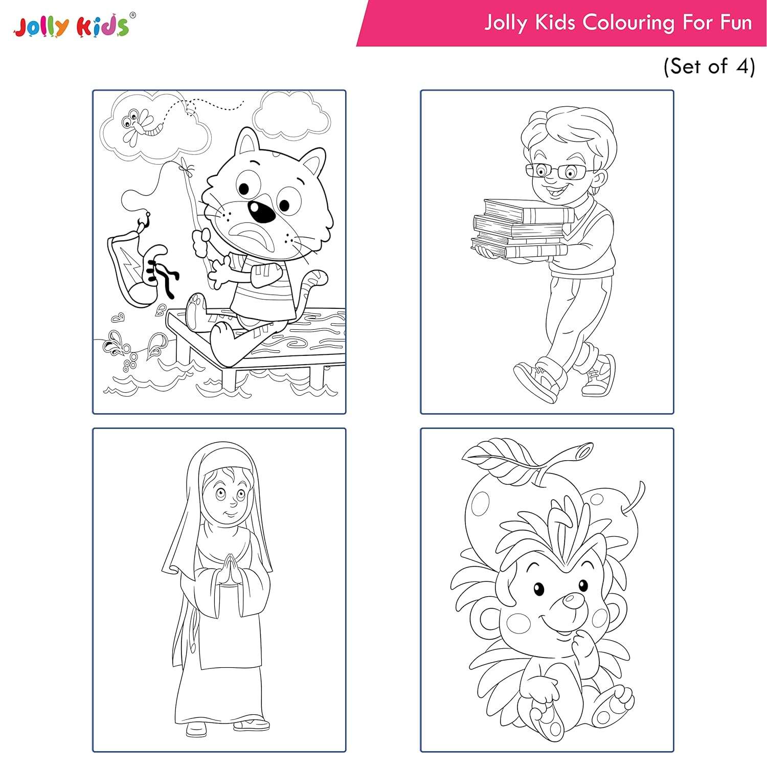 Jolly Kids - Colouring For Fun Book - Assorted - Image 8