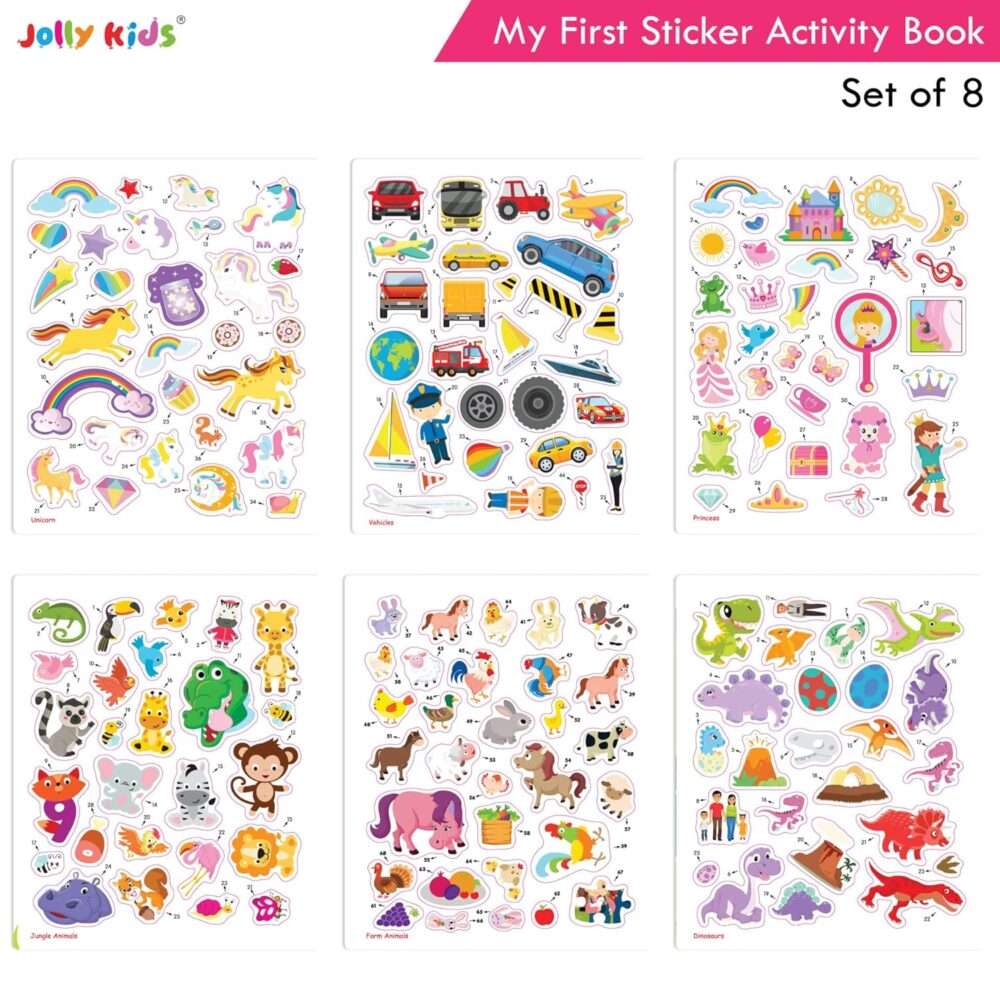 Jolly Kids - My First Sticker Activity Book - Assorted - Image 10
