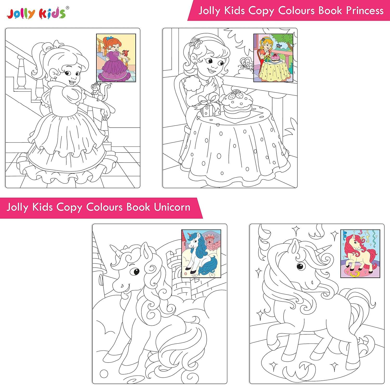 Jolly Kids - Copy Colour Book - 18 Pages - Image 10