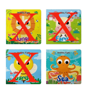 Jolly Kids - Wobbly Eyes Board Books - Assorted