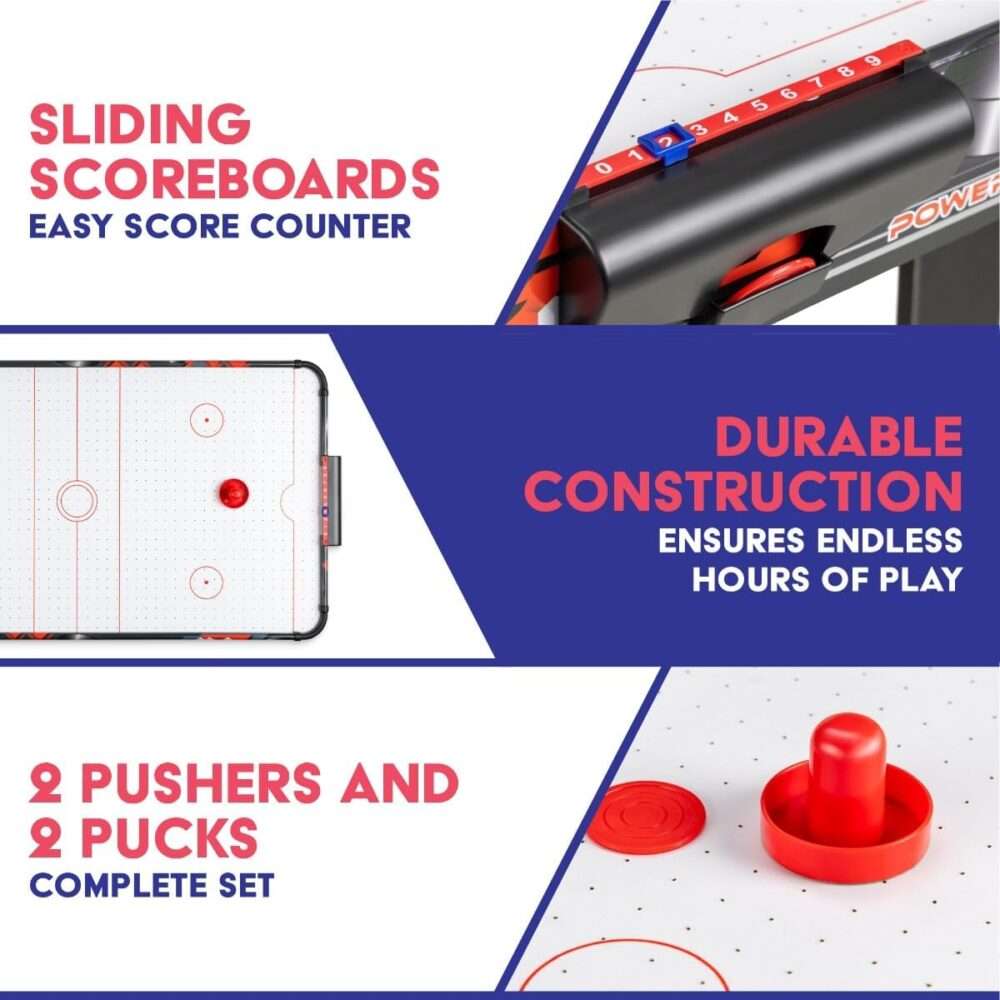Power Play - 3ft Stand Up Air Hockey Table Game - Image 7