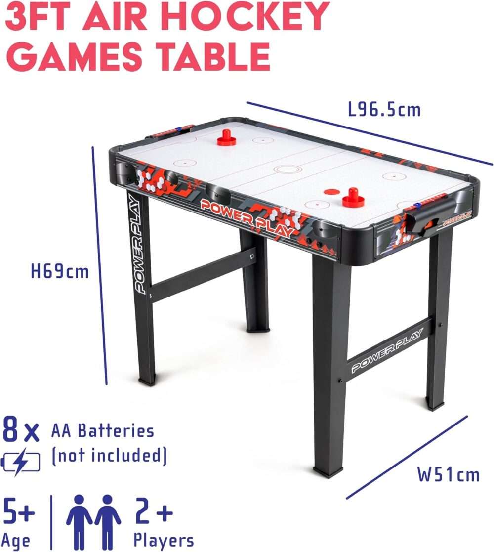 Power Play - 3ft Stand Up Air Hockey Table Game - Image 8