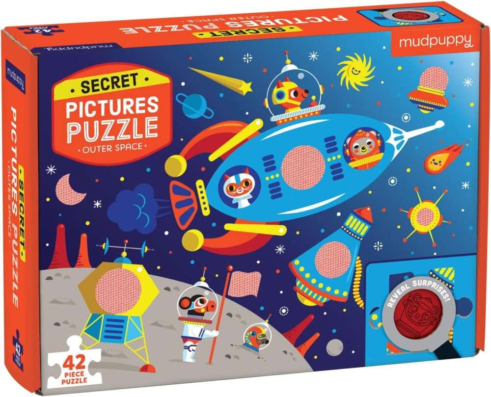 Mudpuppy - Outer Space Secret Picture Puzzle - 42 Pieces - Image 2