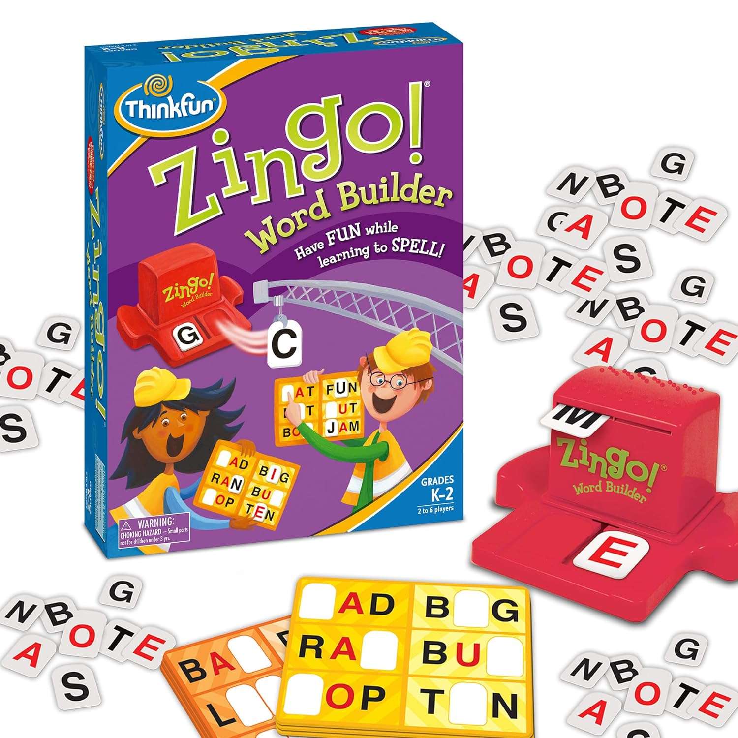 ThinkFun - Zingo Word Builder Early Reading Game - Image 2