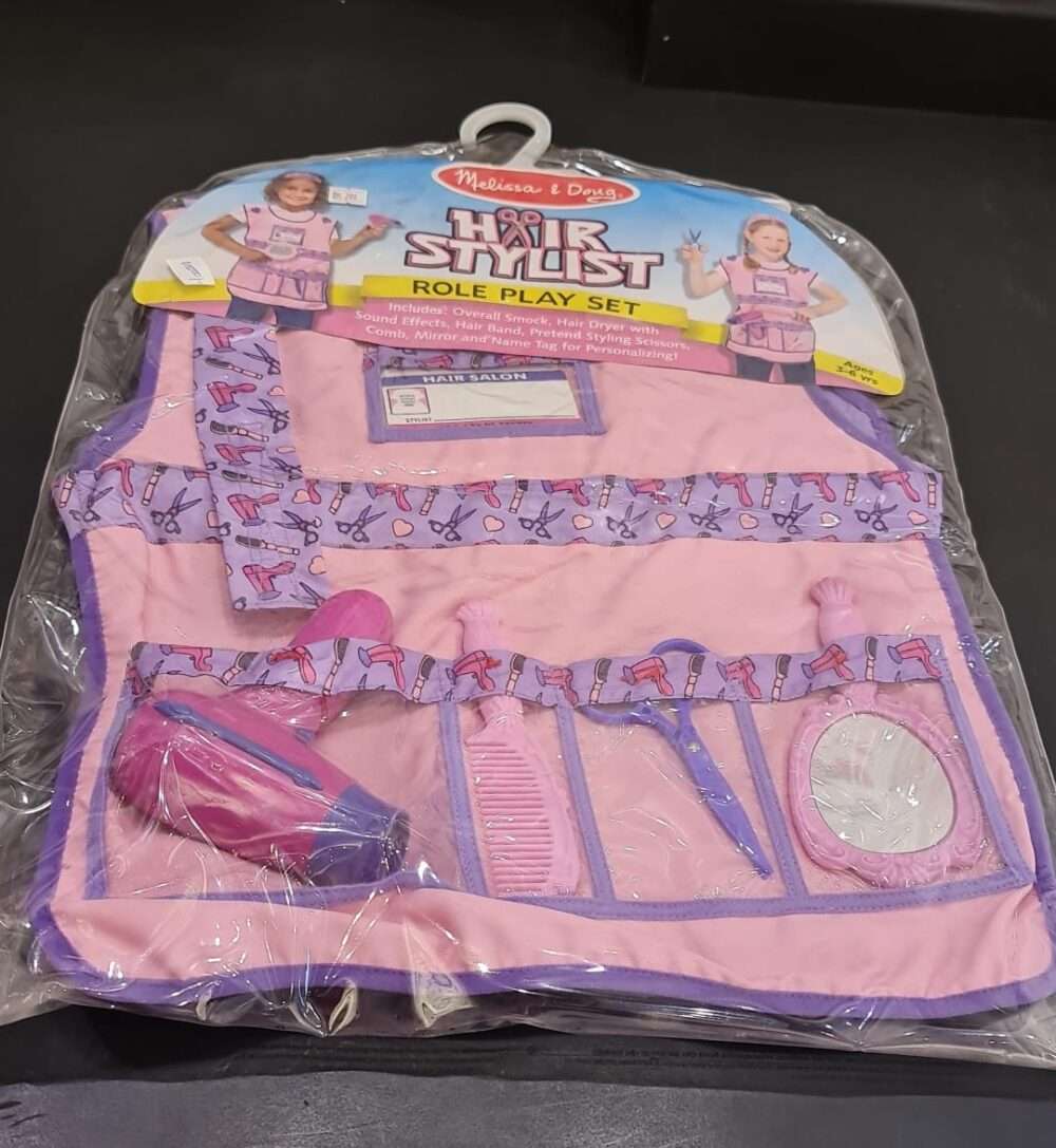 Melissa & Doug Hair Stylist Role Play Costume Dress-Up Set - 7 pcs - Image 2