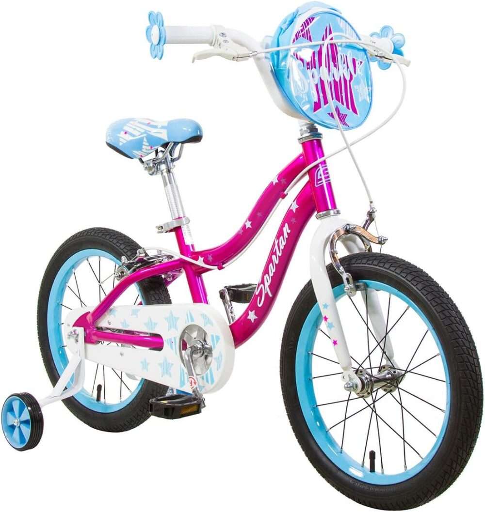 Spartan 16" - Sparkle Bicycle Chrome - Pink - Image 2