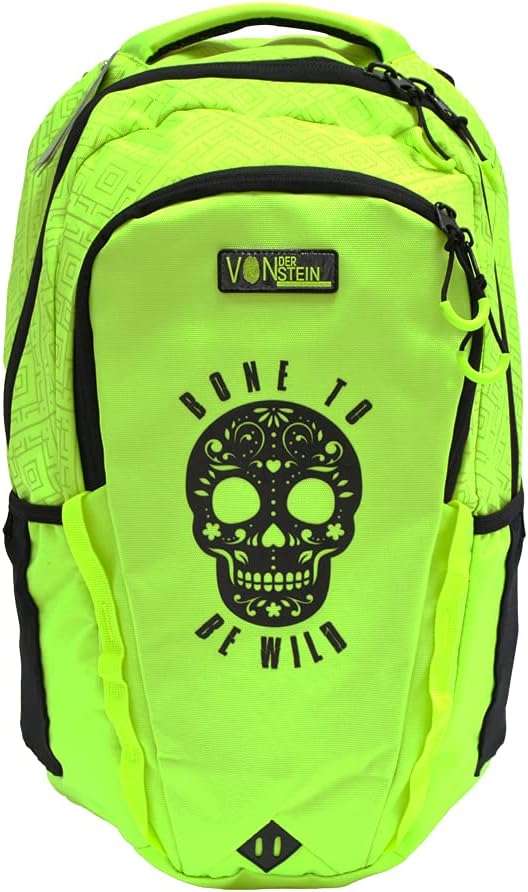 VONDERSTEIN NEON GREEN 2 COMPARTMENT BACKPACK 18" - Image 2