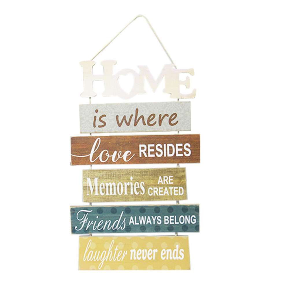 Home Is Where Love Resides - Hanging Wood Decoration - Image 4