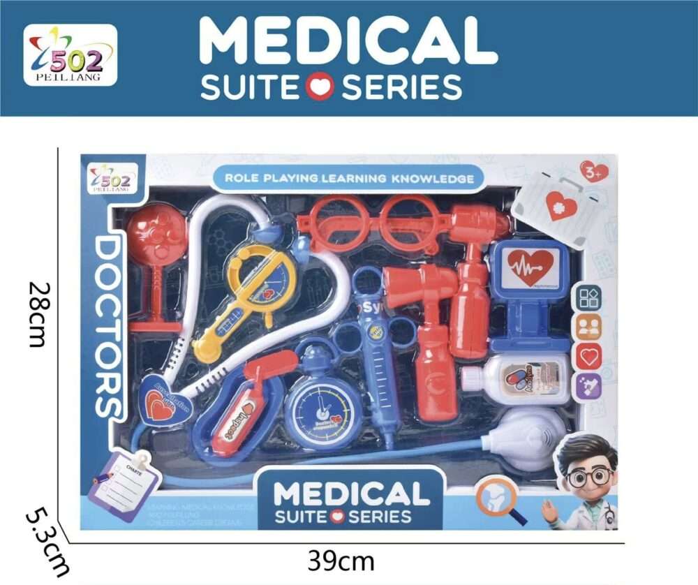 Doctor Set - BLUE & PINK - 39x5.5x28CM. - Image 2