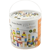 Viga Wooden Blocks - 100-Piece Set
