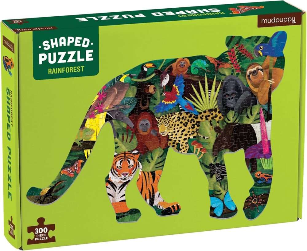 Mudpuppy - Rainforest Shaped Scene Puzzle - 300 Pieces - Image 3