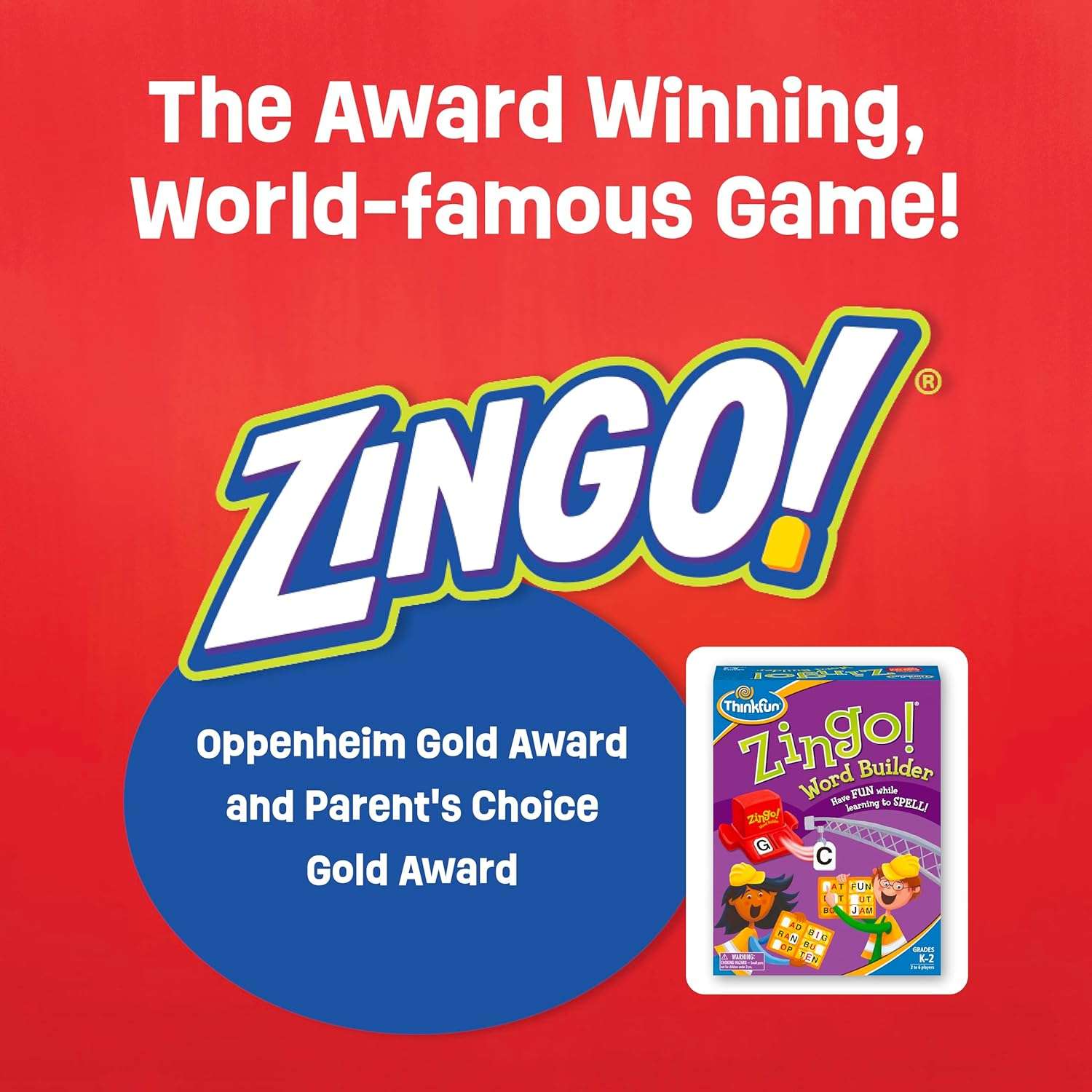 ThinkFun - Zingo Word Builder Early Reading Game - Image 3